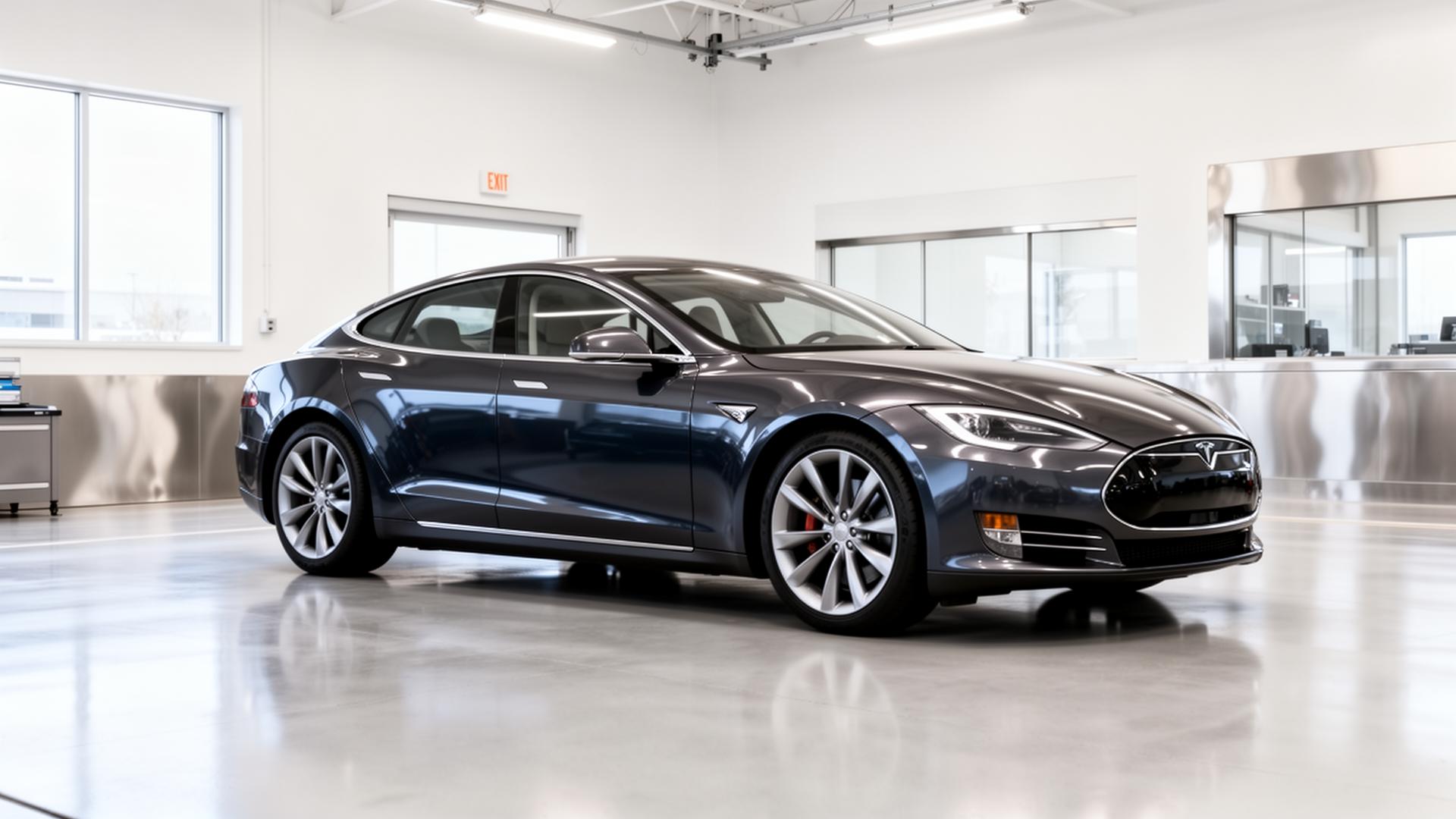 Luxury vehicle in the SOMCC showroom